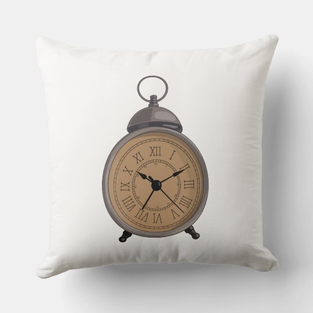 Cojín Decorativo Reloj de alarmas venecianas adorable (Reverso )