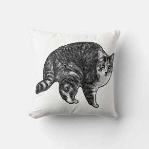 Cojín Decorativo Reloj de Tabby Crepuscular