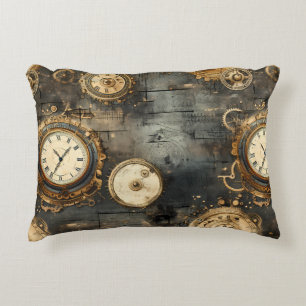 Cojín Decorativo Reloj de vapor de color rugoso (8)