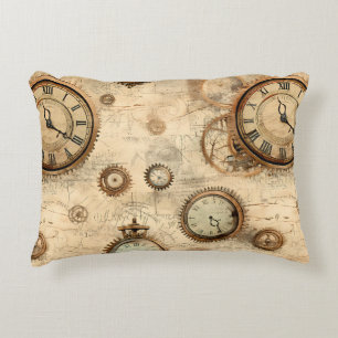 Cojín Decorativo Reloj de vapor de grano rugoso (6)
