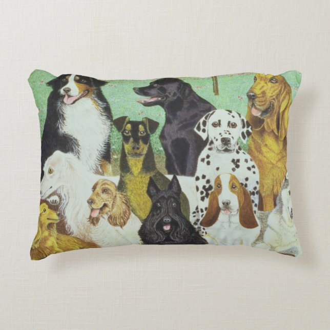 Cojín Decorativo Reloj del perro (Anverso)
