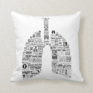 Cojín Decorativo Remedios respiratorios vintage - regalo pulmonólog