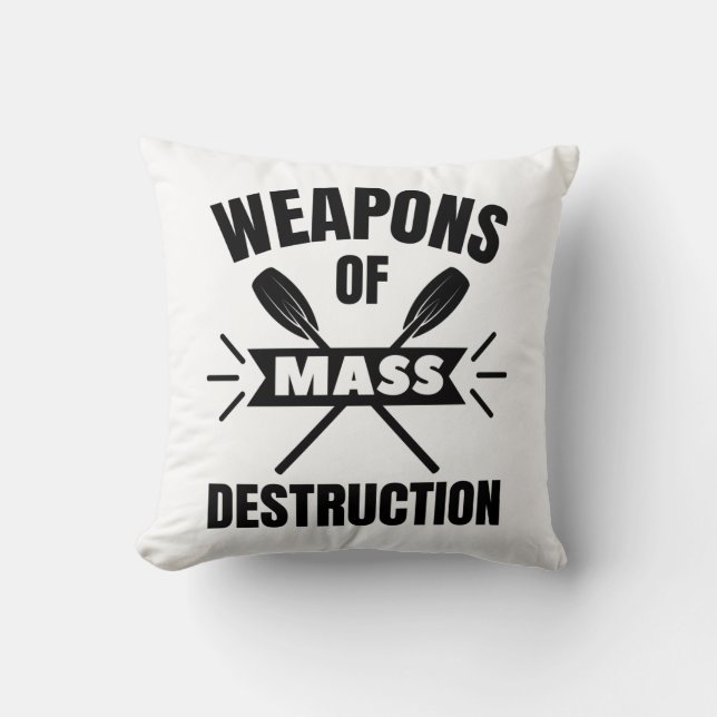 Cojín Decorativo Remo: Armas de destrucción en masa (Anverso)