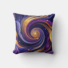 Cojín Decorativo Remolino De Mármol Cósmico