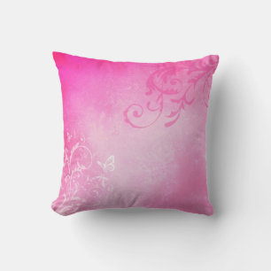 Cojín Decorativo Remolinos rosados románticos