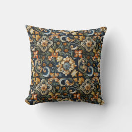 Cojín Decorativo Renacimiento italiano en azul