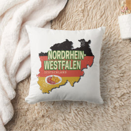 Cojín Decorativo Renania del Norte Westfalia Alemania Retro NRW Sou