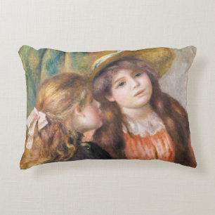 Cojín Decorativo Renoir - Retrato de dos niñas