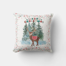 Renos De Navidad De Feliz Verde Y Rojo