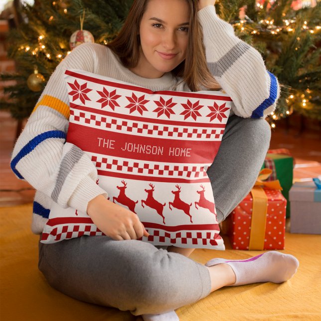 Cojín Decorativo Renos impresos nórdicos personalizados (Subido por el creador)
