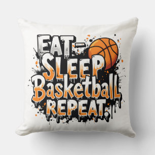 Cojín Decorativo Repetición de básquetbol de dormir