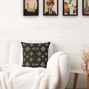 Cojín Decorativo Repetición de la flor de Petal de tipo estrella ge