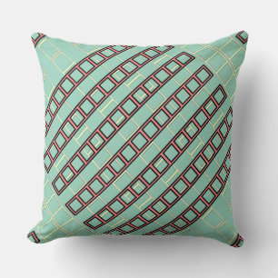 Cojín Decorativo Repetición Geo Verde azulado