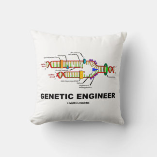 Cojín Decorativo Replicación de ADN de ingeniero genético