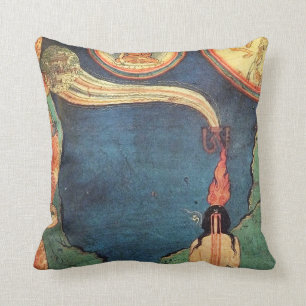 Cojín Decorativo Representación Budista Tibetana Del Tummo