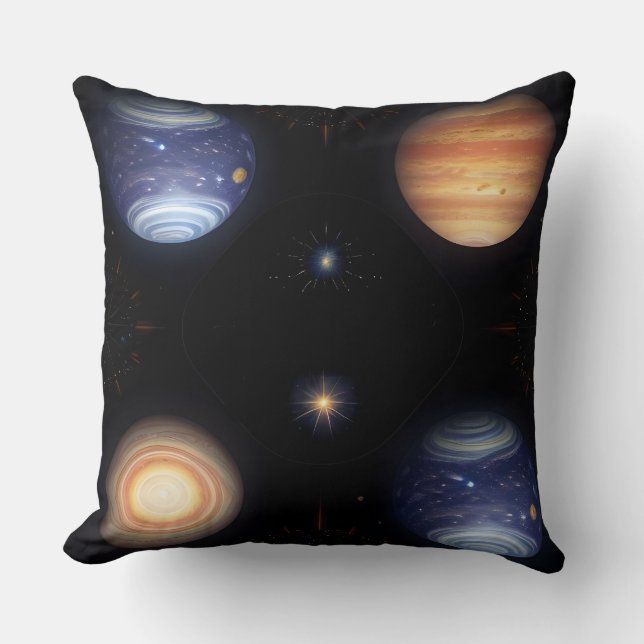 Cojín Decorativo Representación visualmente impresionante de planet (Anverso)