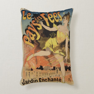 Cojín Decorativo Reproducción Fairyland de una publicidad de poste