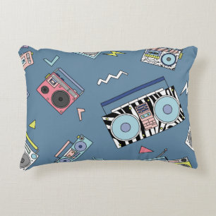 Cojín Decorativo Reproductores de casetes antiguos: Arte retro sin