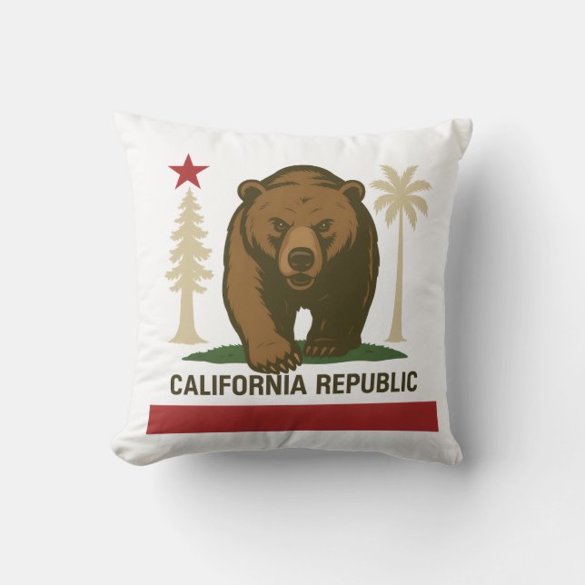 Cojín Decorativo República California (Anverso)