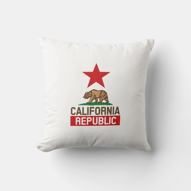 Cojín Decorativo República de California (Anverso)