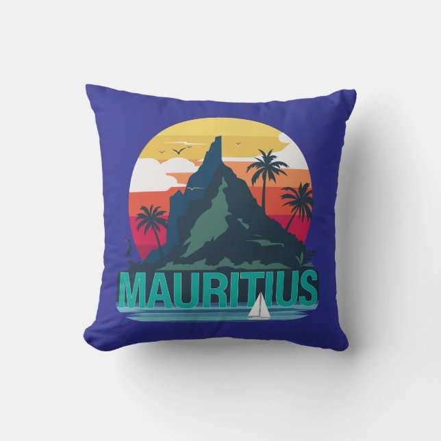 Cojín Decorativo República de Mauricio (Anverso)