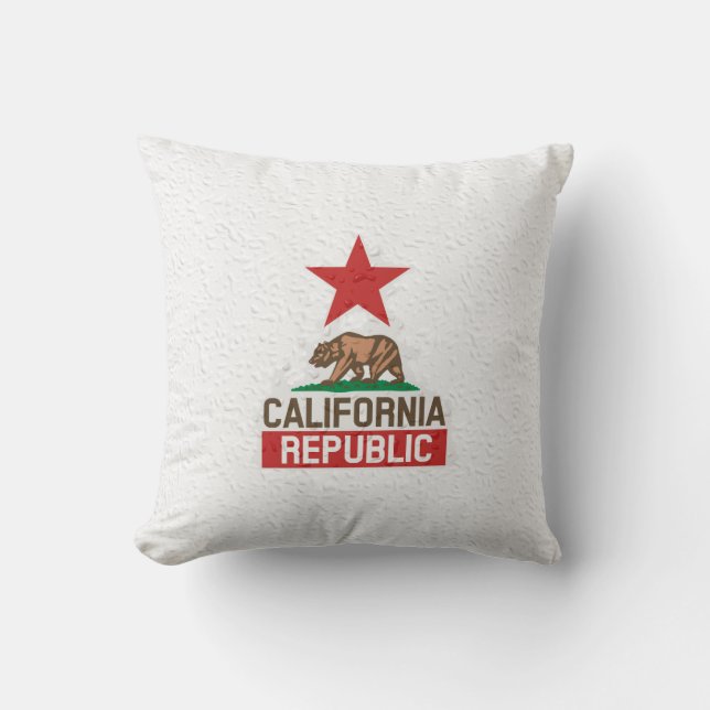 Cojín Decorativo República de Wet California (Anverso)
