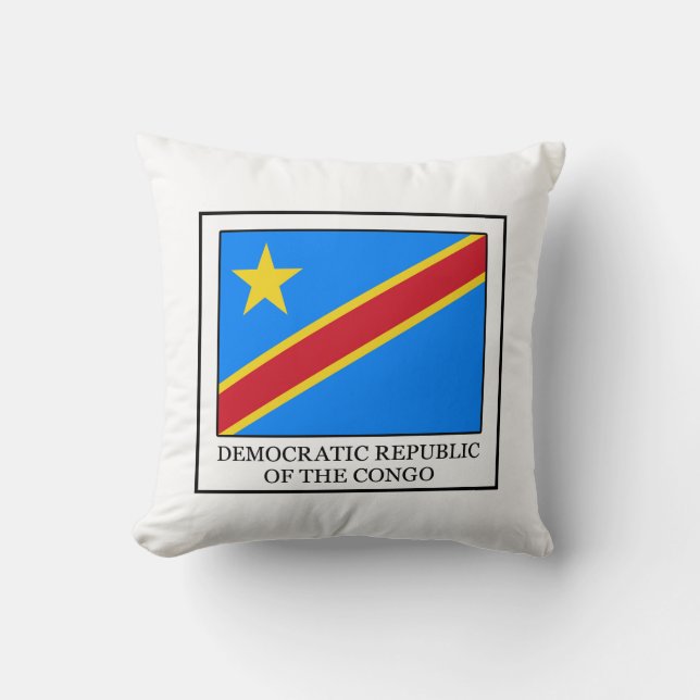 Cojín Decorativo República Democrática del Congo (Anverso)