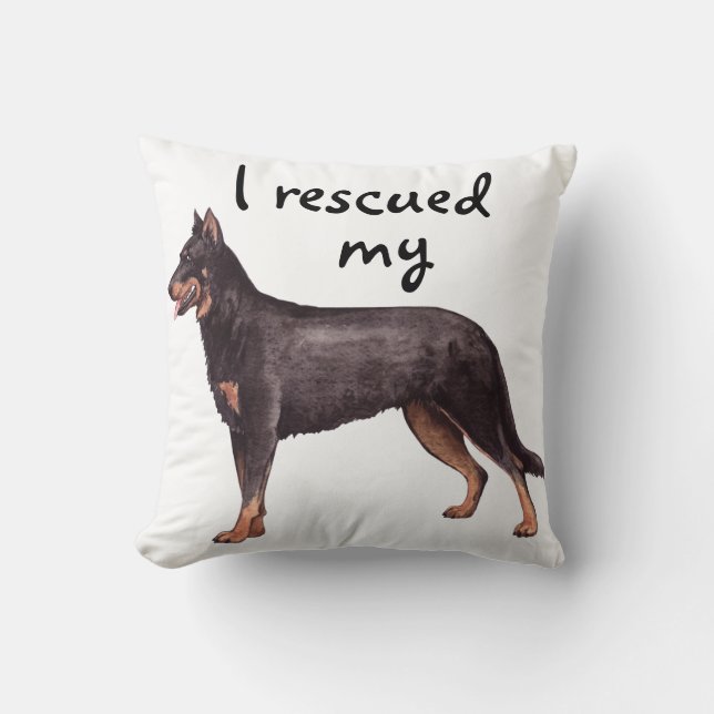 Cojín Decorativo Rescue Beauceron (Anverso)