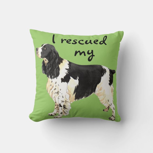 Cojín Decorativo Rescue English Springer Spaniel (Anverso)