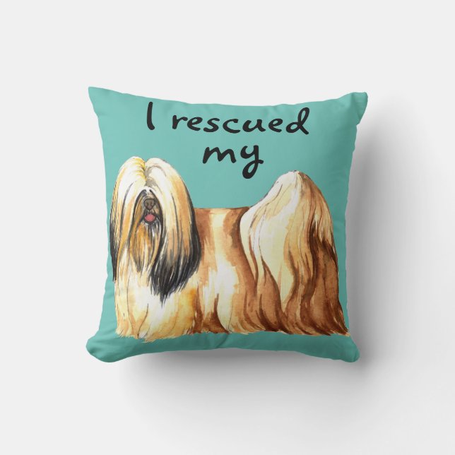 Cojín Decorativo Rescue Lhasa Apso (Anverso)