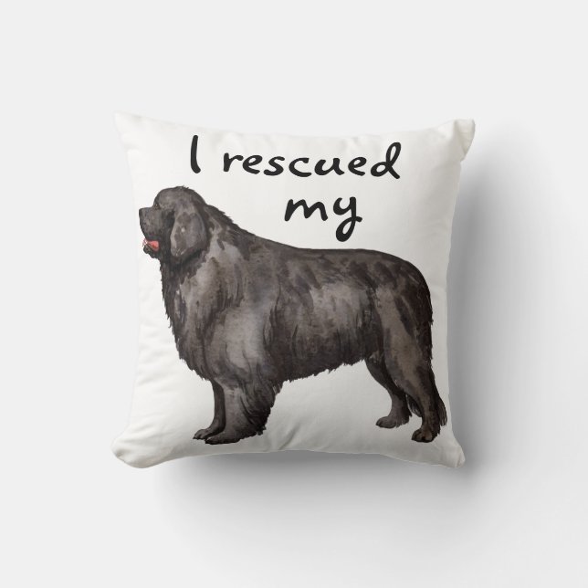 Cojín Decorativo Rescue Newfoundland (Anverso)