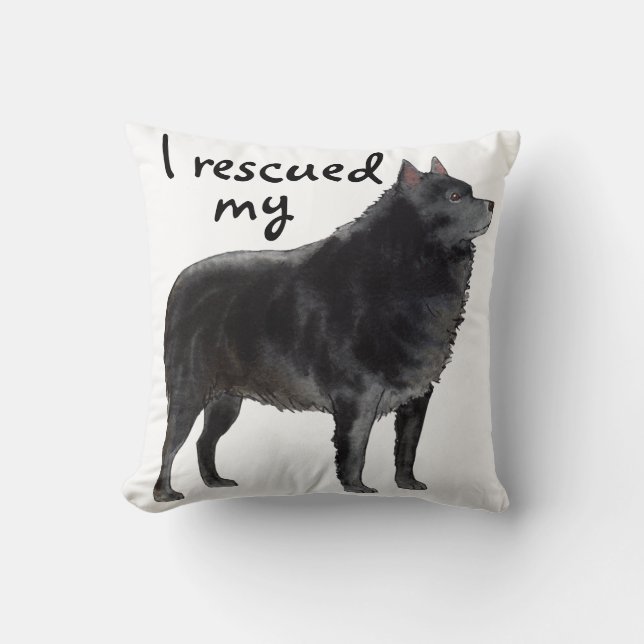 Cojín Decorativo Rescue Schipperke (Anverso)