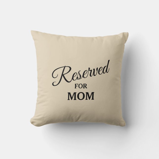 Cojín Decorativo Reservado para (cualquier nombre) - (Anverso)