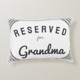 Cojín Decorativo Reservado para la abuela regalo de cumpleaños pers