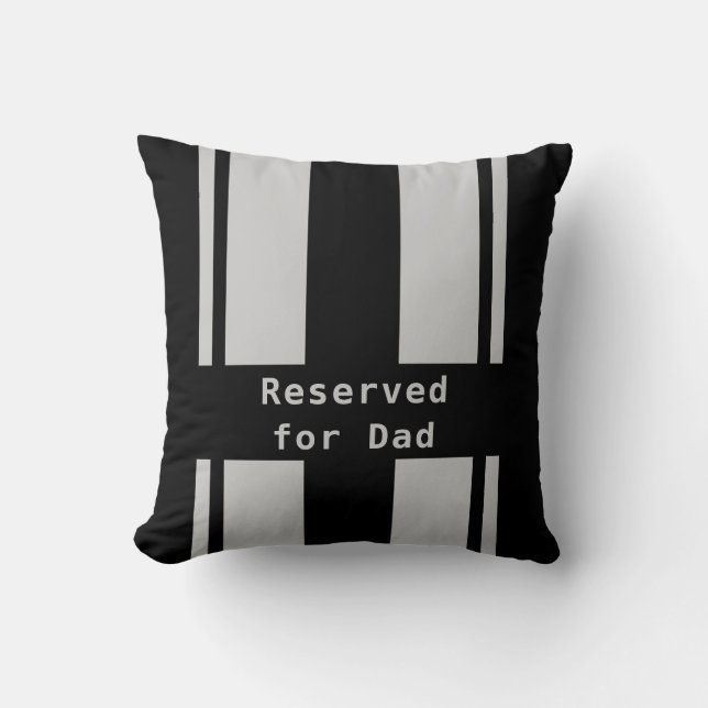 Cojín Decorativo Reservado para papá (Anverso)