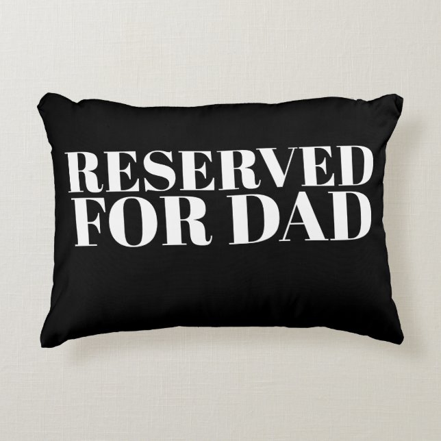 Cojín Decorativo Reservado para papá (Anverso)