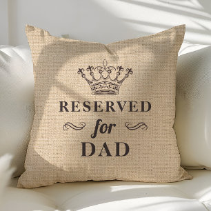 Cojín Decorativo Reservado Para Papá Monograma Personalizado Divert