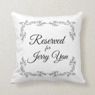 Cojín Decorativo Reservas para Jerry Yan y su esposa