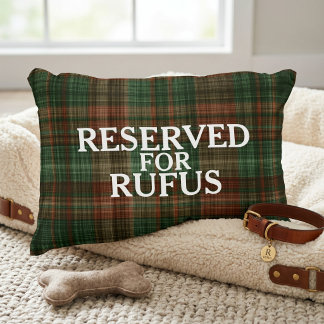 Cojín Decorativo Reserved For The Personalized Green Tartan