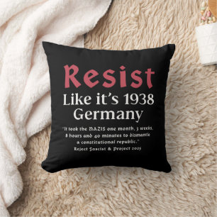 Cojín Decorativo Resist Like It's 1938 Alemania
