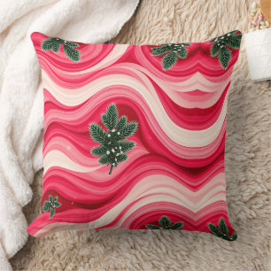 Cojín Decorativo Resonancia Dorada – Frecuencia de Navidad Abstract