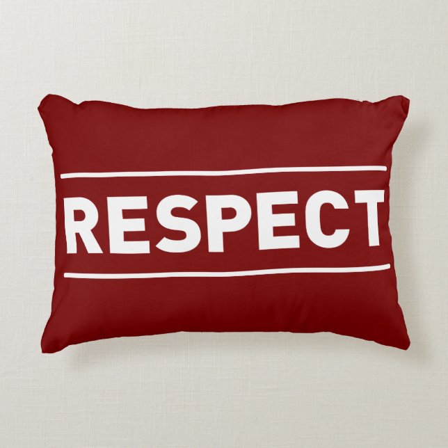 Cojín Decorativo Respeto (Anverso)