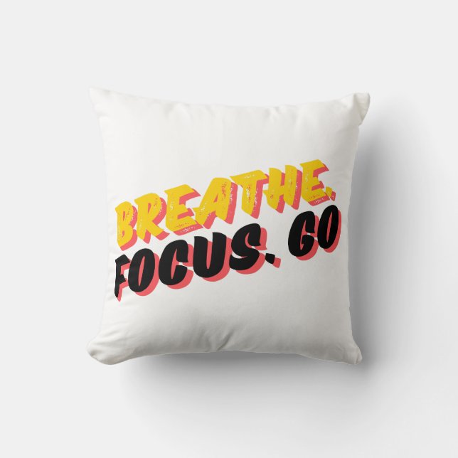 Cojín Decorativo Respira. Enfoque. Ve. (Anverso)