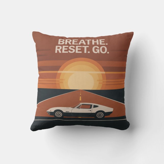 Cojín Decorativo Respira. Restablece. Ve (Reverso)