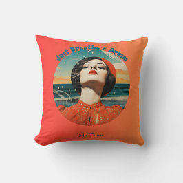 Cojín Decorativo Respirar y soñar retro mi tiempo