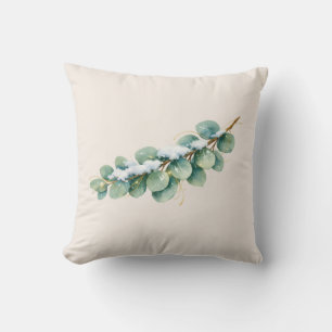 Cojín Decorativo Resplandor de eucalipto nevado