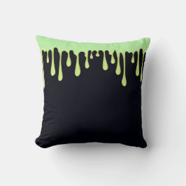 Cojín Decorativo Resplandor Verde Gotea Halloween