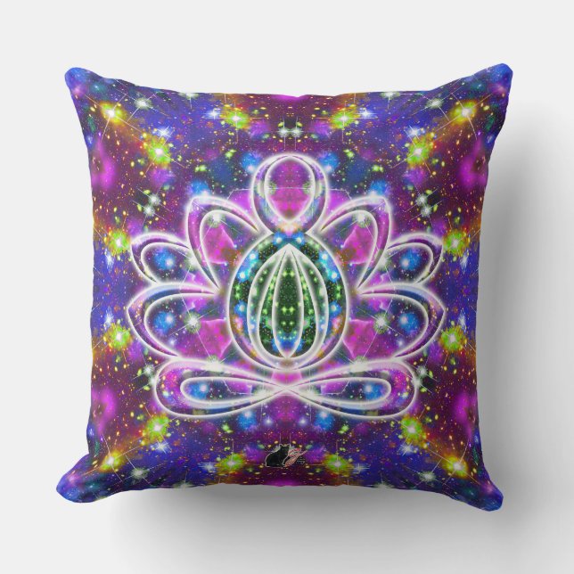 Cojín Decorativo Resplendente Zen Lotus (Anverso)