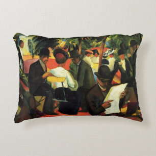 Cojín Decorativo Restaurante Garden por August Macke. Arte de vinta