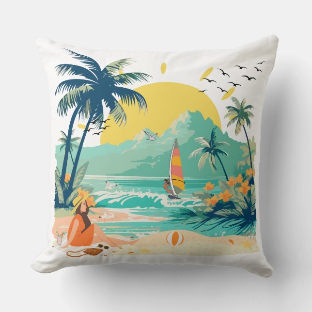 Cojín Decorativo Resting Beach for Summer (Anverso)